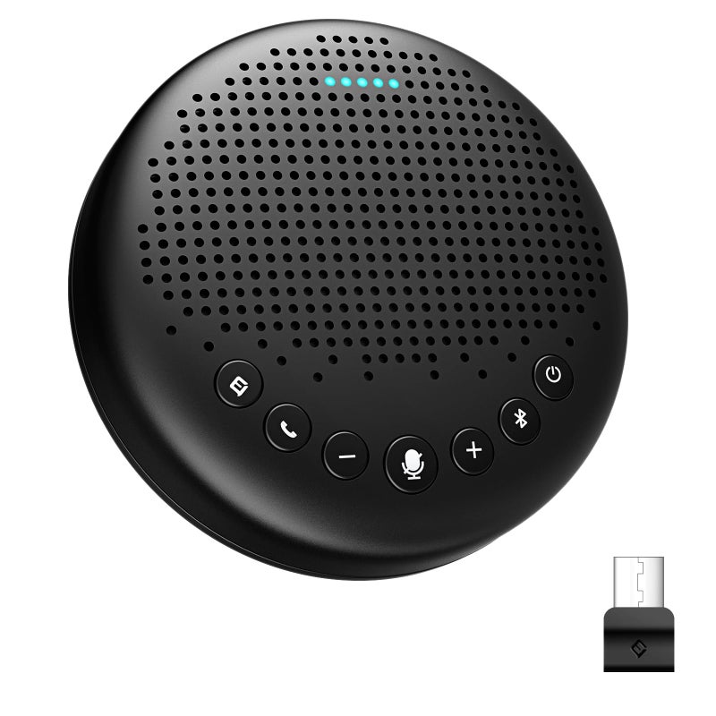 EMEET Conference Speaker and Microphone Luna 360Â° Voice Pickup w/Noise Reduction/Mute/Indicator USB Bluetooth Speakerphone w/Dongle for 8 People Daisy Chain for 16 Compatible with Leading Software - Image 1