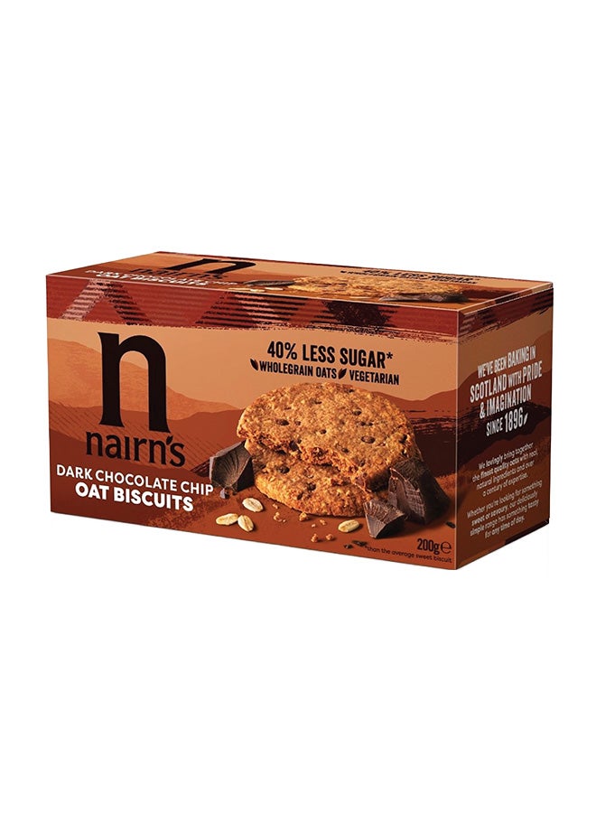 Dark Chocolate Chip Oat Biscuits