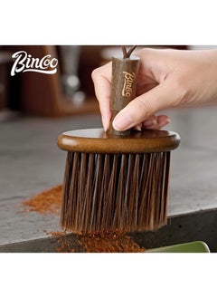 Bincoo Coffee Machine Cleaning Brush Coffee Grinder Brush Countertop Cleaning Wooden Handle and Natural Bristle Bar Cleaning Tool Home Kitchen Accessories  - Image 4