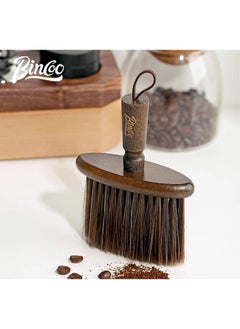 Bincoo Coffee Machine Cleaning Brush Coffee Grinder Brush Countertop Cleaning Wooden Handle and Natural Bristle Bar Cleaning Tool Home Kitchen Accessories  - Image 2