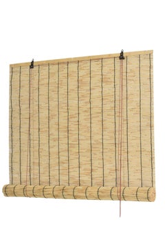Generic FFD Bamboo Blinds Natural Bamboo Curtain Bamboo Roll up Window Blinds Window Shades Roll Natural Reed Binds Sun Shade For Indoor and Outdoor(100x200cm)  - Image 4
