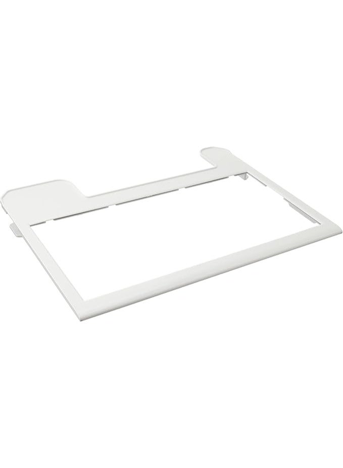 Glass shelf compatible with Toshiba 12 cu ft refrigerators, two-door and three-door models, 296-304 liters, measuring 51cm x 35cm. - Image 1