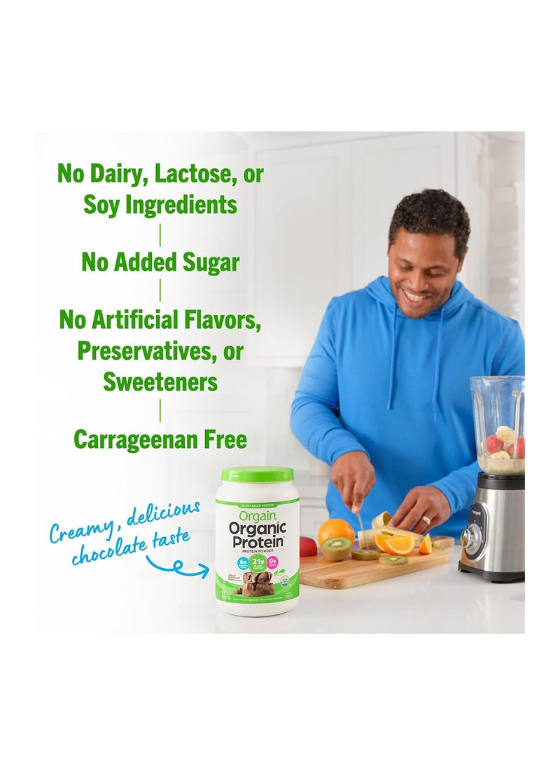Orgain Na1 Organic Protein Plant Based Powder (Creamy Chocolate Fudge,2.03Lbs,920G) - Image 3
