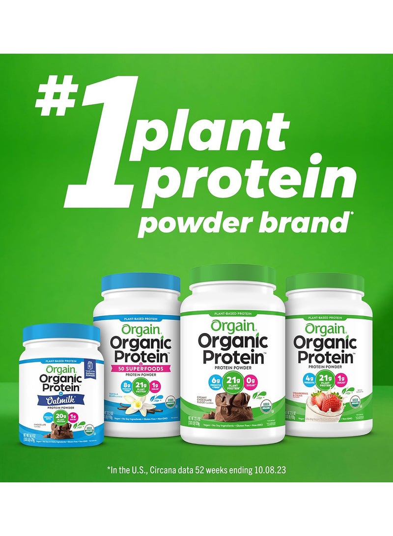 Orgain Na1 Organic Protein Plant Based Powder (Creamy Chocolate Fudge,2.03Lbs,920G) - Image 4