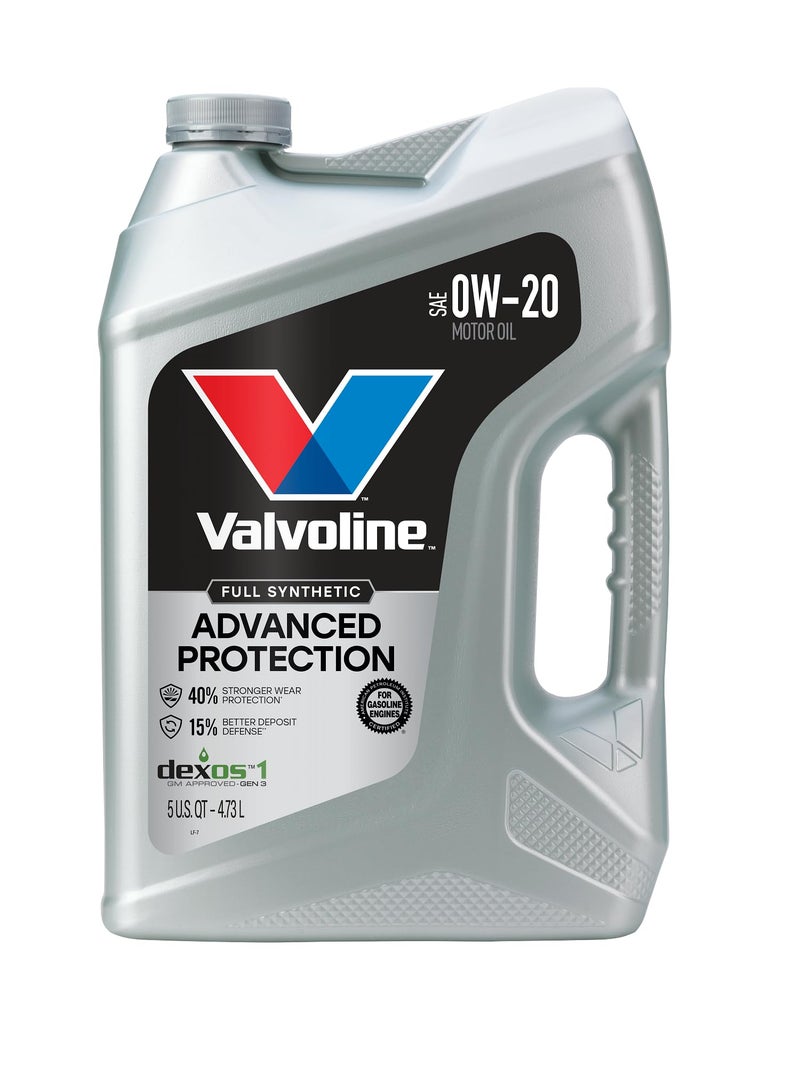 Valvoline Advanced Full Synthetic SAE 0W20 Motor Oil 5 QT - Image 2