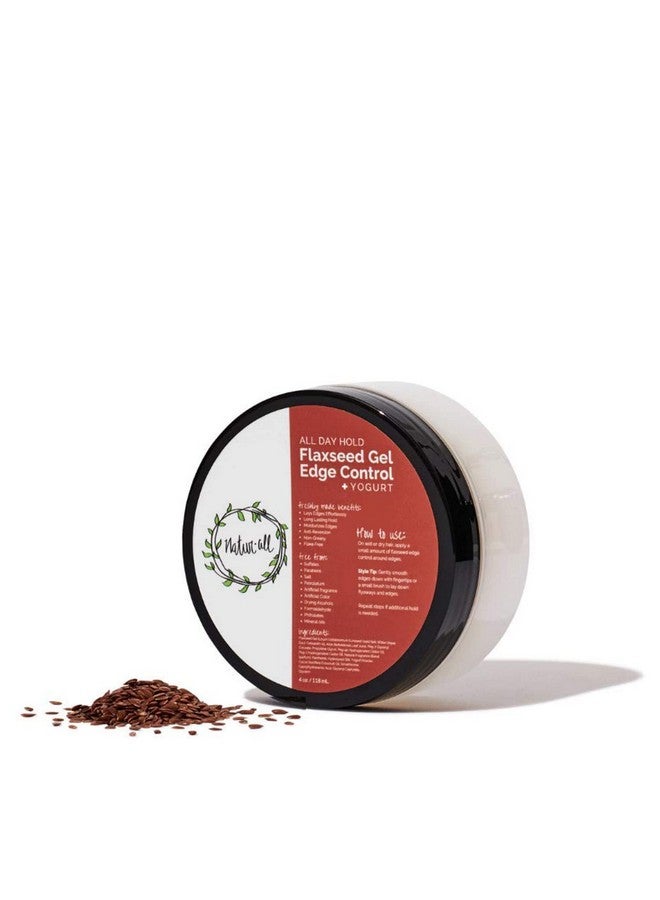 Naturall Edge Control Hair Gel Containing Flaxseed And Yogurt Flaxseed Gel For Curly Hair Hair Gel For Black Women - Image 1