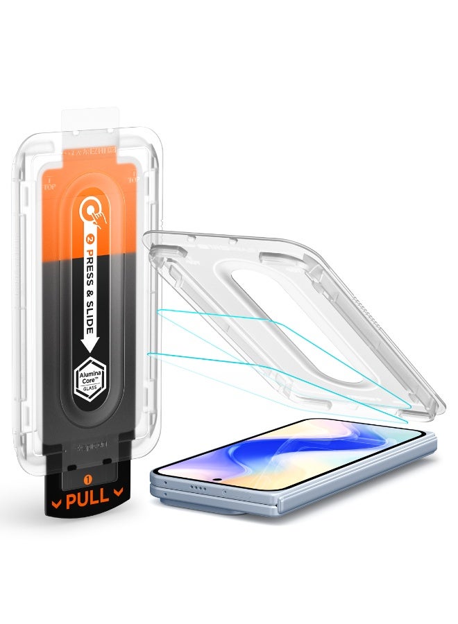 Spigen GLAStR EZ-Fit Pro Google Pixel 10 Pro Fold Screen Protector Tempered Glass for Front Screen [Aluminum-Enhanced Durability] Impact resistance - [2 PACK] - Image 1