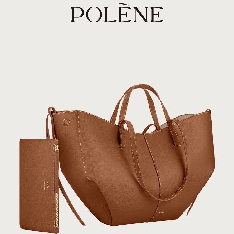 Polene Wings Bag French Brand Cyme Shoulder Armpit Bag Large Capacity Satchel Tote Bag Work Clothing - Image 3