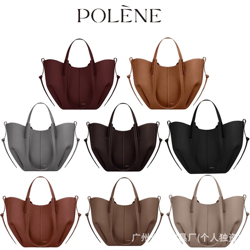 Polene Wings Bag French Brand Cyme Shoulder Armpit Bag Large Capacity Satchel Tote Bag Work Clothing - Image 2