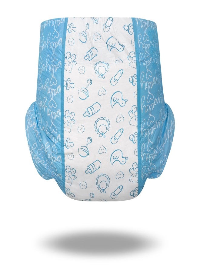 Littleforbig Adult Printed Diaper 2 Pieces - Nursery Blue (Medium 28″-38″) - Image 5