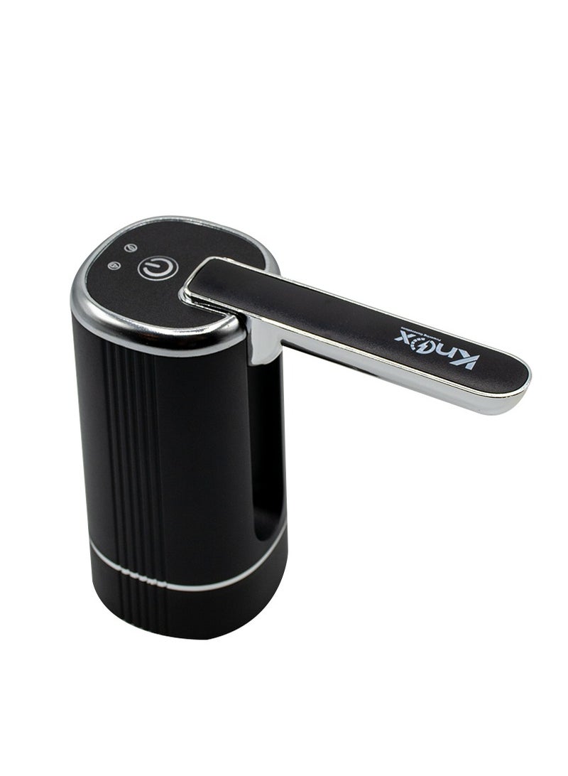 Knox Powering Generations Knox Electric Water Dispenser Pump, USB Rechargeable Type-C Charging, Foldable Water Pump, Universal Pump for 5 Gallon Jugs, Portable Dispenser Pump for Home, Offices and Camping - Image 1