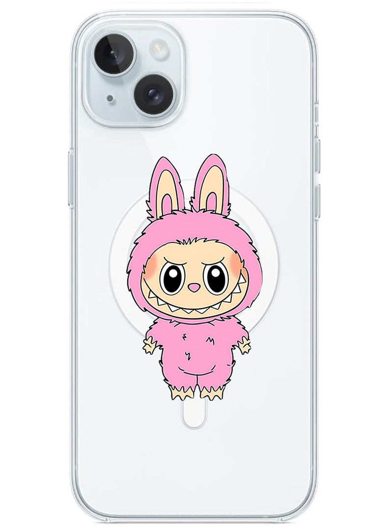 Theodor Magnetic Case for Apple iPhone 15 Compatible with MagSafe Wireless Charging, Shockproof Phone Bumper Cover Labubu (7) - Image 1