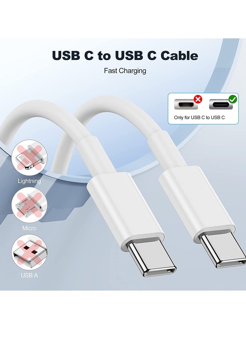JAJEEK 2-Pack iPhone 16 Charger – Fast USB-C to Lightning Charging Cable & Plug, Dual C Fast Charge for iPhone 16/15/14/13/12/11 Pro/Pro Max/XS Max/XR/SE/8 Plus, iPad Pro Air Mini, 1M Long - Image 3