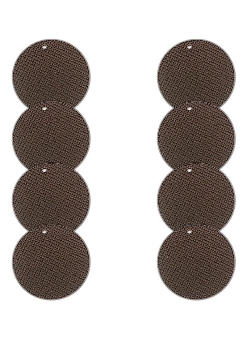 Auroware Auroware Dining Kitchen Set of 8 Pcs Silicone Table mat place mat Heat resistance Water resistance easy to clean solid material  - Image 3