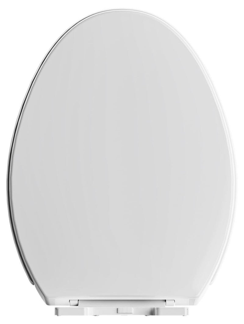 جومو غطاء مقعد المرحاض، غطاء مقعد مرحاض يغلق ببطء، مفاصل سهلة الفك مع وسادات قبضة محكمة، قابل للإزالة ولن يرتخي أبدًا غطاء مقعد المرحاض على شكل حرف V - Image 1