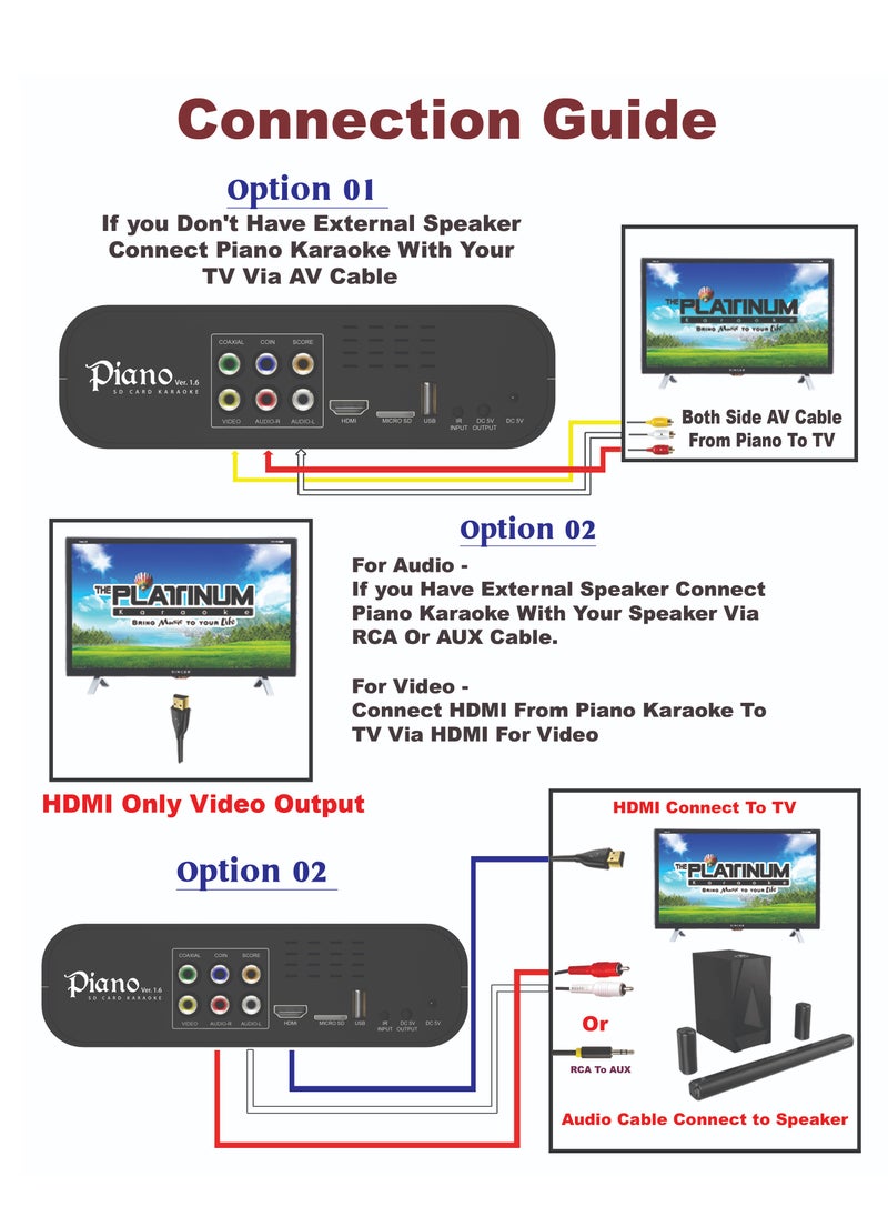 Platinum Karaoke - PLATINUM PIANO V1.6 KARAOKE PLAYER WITH KS5000 WIRED MIC COMBO HUGE SONG LIBRARY 23000+ MIXED LANGUAGE INDIAN ENGLISH & OPM FILIPINO TAGALOG SONGS - Image 1