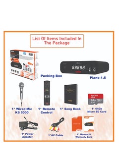 Platinum Karaoke PLATINUM PIANO V1.6 KARAOKE PLAYER WITH KS5000 WIRED MIC COMBO HUGE SONG LIBRARY 23000+ MIXED LANGUAGE INDIAN ENGLISH & OPM FILIPINO TAGALOG SONGS  - Image 4