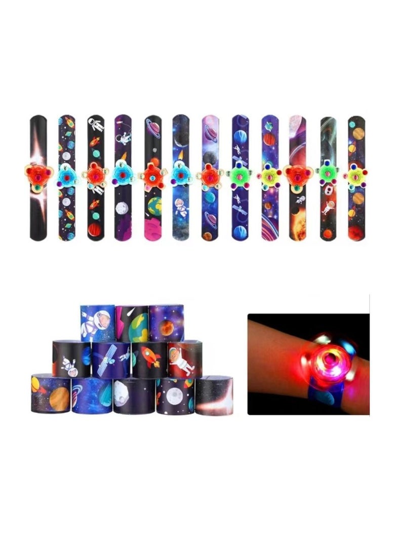 Y&D 12-piece Color Random Flash Creative Spinning Top Luminous Bracelet - Image 1