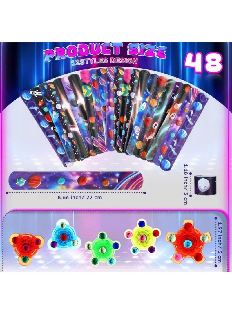 Y&D 12-piece Color Random Flash Creative Spinning Top Luminous Bracelet - Image 5