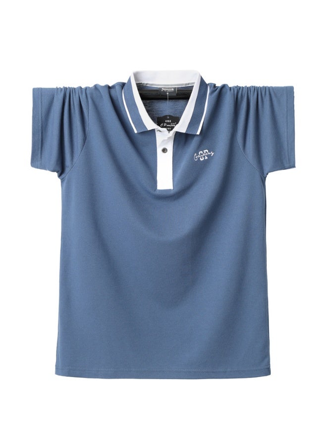 Men Polo Shirt Mens Stripe Polo Shirts Summer Casual Cotton Short Sleeves Shirt Homme  Plus Size Business Work Men Tops Tees - Image 1
