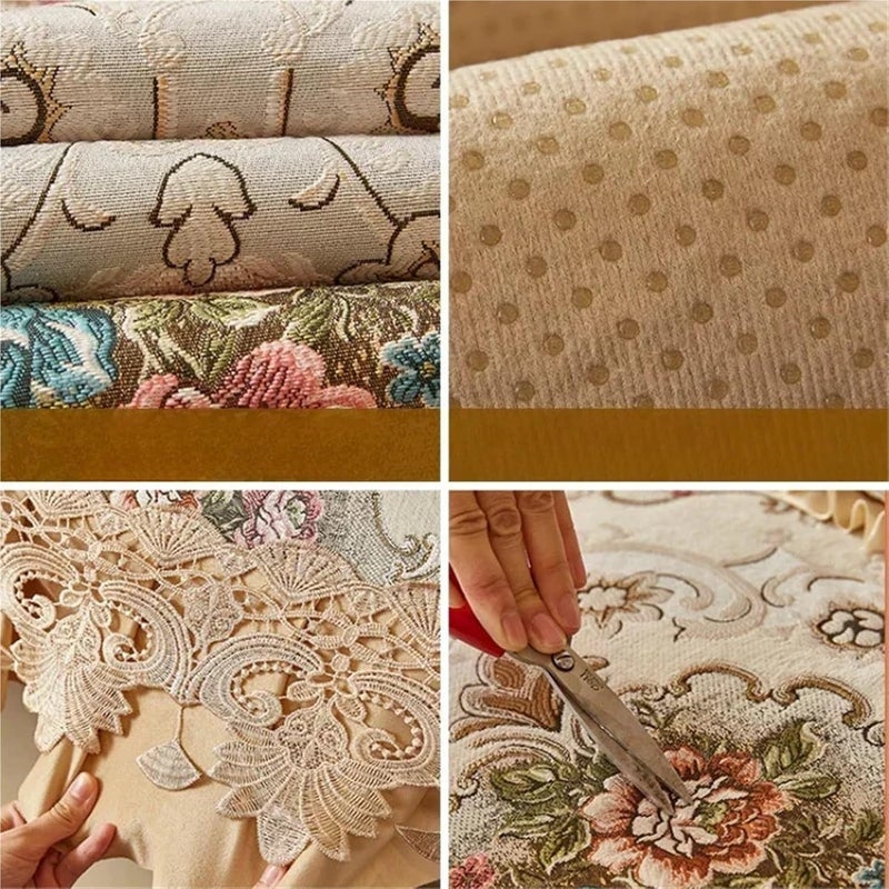 Vintage Sofa Cover Backrest Towel Cover Cloth Cushion Summer All-Season Universal Anti-Skid Sofa(Color 4,30x50 Pillowcase 1pc) - Image 4