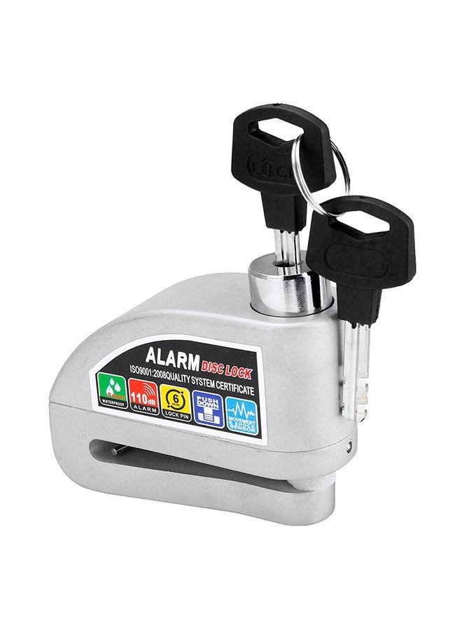 NIBEMINENT Anti-theft Motorcycle Disc Brake Lock Waterproof with Alarm Sound for Scooter Bike Theftproof Locks  - Image 1