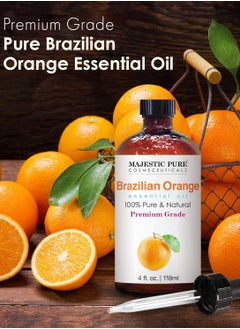 Majestic Pure Brazilian Orange Essential Oil - 118 ml | 100% Pure and Natural | Premium Grade Essential Oils for Aromatherapy, Diffusers, Skin, Massage and Humidifiers |  - Image 3