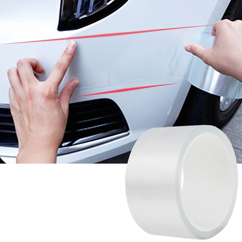 ToLanbbt ToLanbbt Car Door Edge Guard Invisible Automotive Door Sill Guard Protectors Anti-Scratch Adhesive Tape Waterproof Strips for Car Door Edge Protection (33Ft x 1.97”, Transparent)  - Image 1
