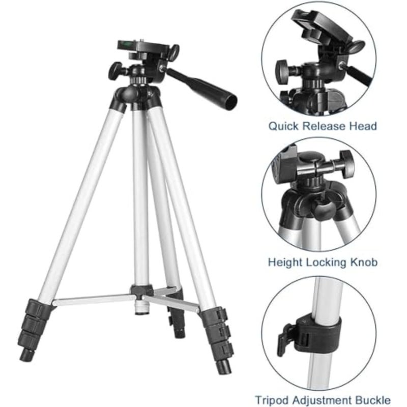 Astronomy telescope for adults and kids: 70mm aperture, 400mm focal length, AZ mount, 15X-150X magnification, adjustable aluminum tripod, portable backpack, smartphone adapter, black finish - Image 5