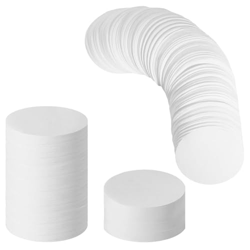 Supvox® 350 Counts Paper Filter Packs White Coffee Filter Paper Round Coffee Maker Filters Compatible with Aerobie Aeropress Coffee and Espresso Makers Disposable Coffee Filters - Image 1