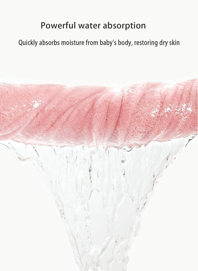 IFaryMes Baby Hooded Towels 31.5 * 31.5" Bath Towel for Newborn Toddler Infant Shower Ultra Absorbent Soft Bathrobe Blanket Boys and Girls 2PCS(Sakura Pink) - Image 5