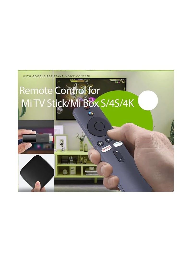 أوماكس جهاز تحكم عن بعد OMAKSS لجهاز Xiaomi Mi TV Stick/MI Box 4S 4K، جهاز تحكم عن بعد بديل لجهاز Xiaomi Mi TV Stick مزود بتقنية البلوتوث والتحكم الصوتي - Image 2