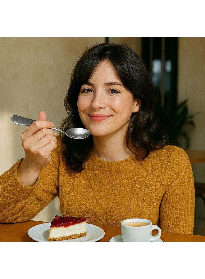 HANSGO Teaspoons Stainless Steel, 6 Piece Dinner Spoons Set 6.7 inches Dessert Spoons Use for Home, Kitchen or Restaurant - Image 5