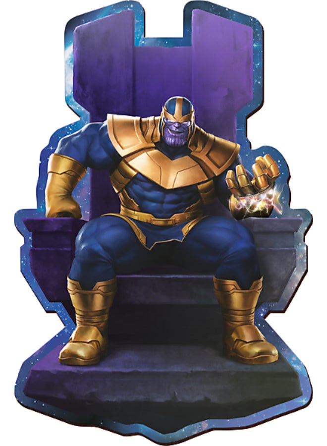 Trefl Puzzles - "160 Wooden Shaped Puzzles" - Thanos on Throne / Disney Marvel Heroes FSC Mix 70% - Image 1