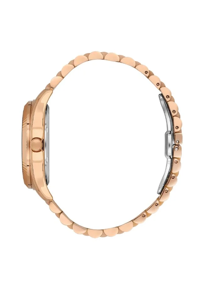 BEVERLY HILLS POLO CLUB Beverly Hills Polo Club BP3082C.410 Women's Multi Function Display Watch & Metal Strap Rose Gold