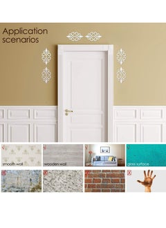 Generic 6 Pcs Acrylic Mirror Wall Stickers Home Decor Mirror Decals Silver Mirror Wall Decor for Living Room Decor Ceiling Mirrors for Bedroom Door Adhesive Art Bathroom Hollow Removable Mirror, 5 x 5 Inch  - Image 2