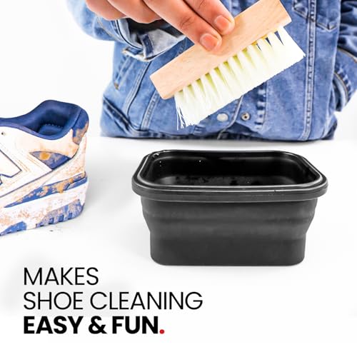 SHOEGR Collapsible Bowl for Shoe & Sneaker Cleaning | Lightweight, Travel-Friendly Cleaning | Durable Non-Breakable Foldable Bowls for Sneaker Care Kits - Image 4