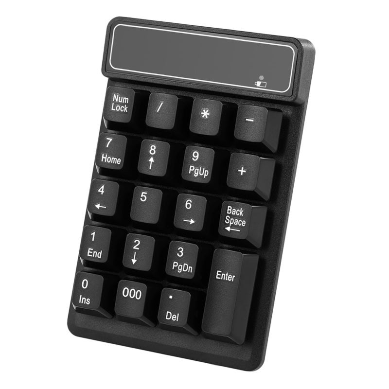 Wireless Numeric Keypad: 19-Key, 2.4G USB Receiver, Plug And Play - Mechanical Feel, Waterproof Number Pad For Office Workers, Data Entry Specialists & Home Use - Image 5