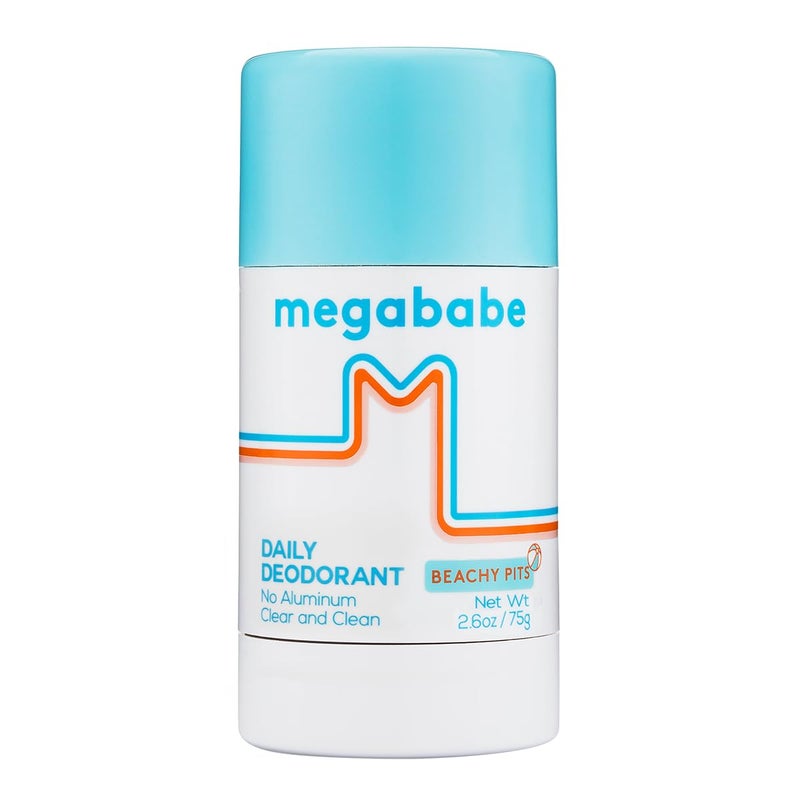 Megababe Beachy Pits Daily Deodorant, Fresh Scent, 2.6 Ounce, Stick - Image 1