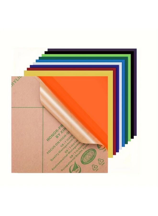 Ten Colors 8x8 Inch Opaque Acrylic Board For Laser Cutting And DIY Crafts - Image 2