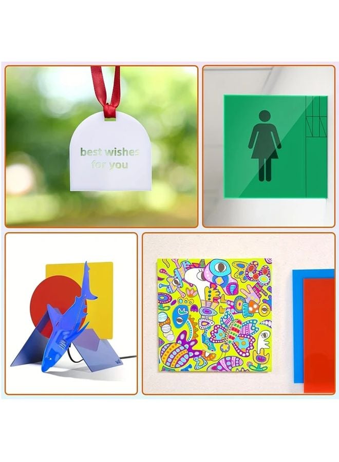 Ten Colors 8x8 Inch Opaque Acrylic Board For Laser Cutting And DIY Crafts - Image 5