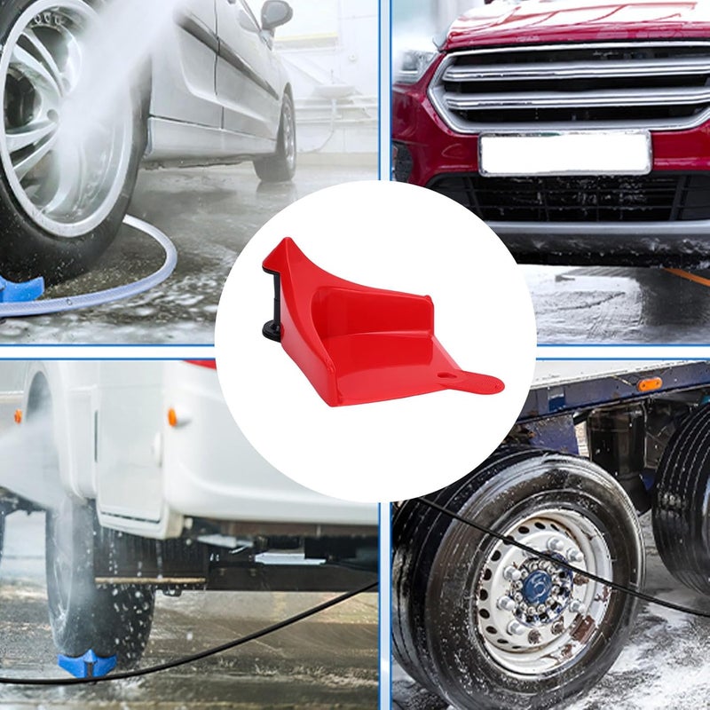 Car Hose, Tire Hose Sliding Roller, Textured Strip Roller to Prevent Stuck Under Wheels, Ideal for Car Washing Detailing Motorcycle RV (Red) - Image 2