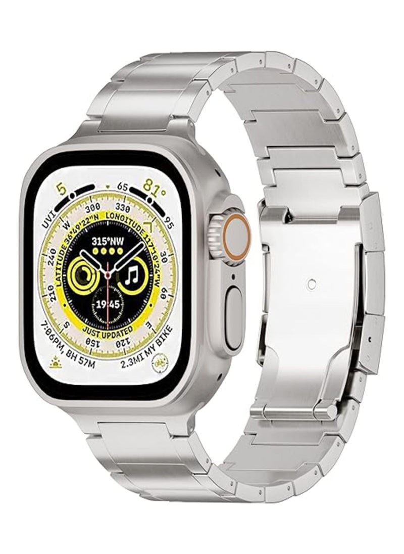 SP - Smart Watch 5+1 Ultra with Finger Sensor for Call Answering, Calorie Counting, and Message Notifications – Supports Arabic Language, Comes with 5 Extra Straps, 49mm, Multi-Color - Image 1