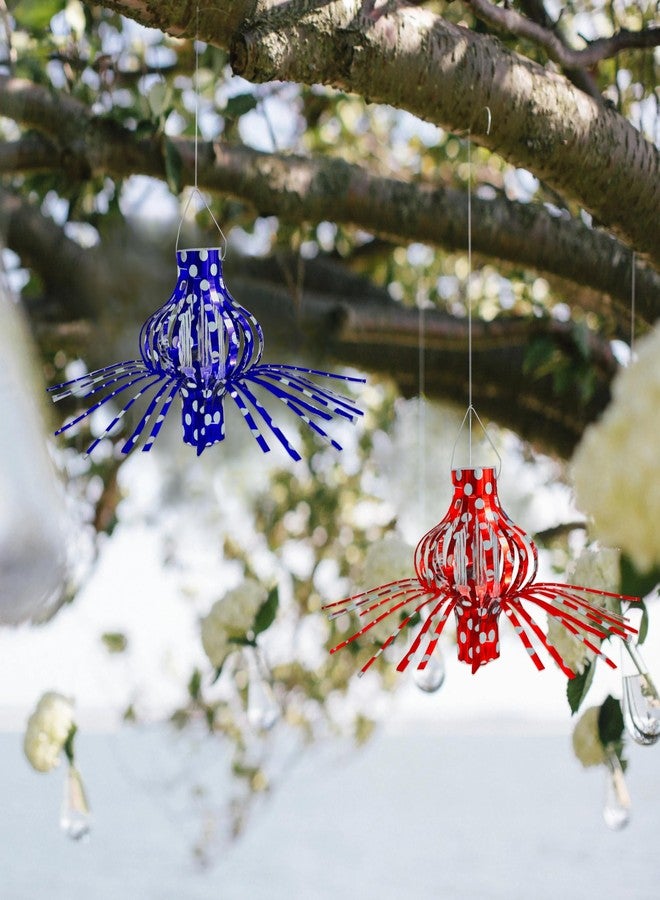 DEN DECORATION فوانيس معلقة من الورق المعدني القابل للطي من DEN DECORATION (10 قطع) (لون أخضر غابي) - Image 5