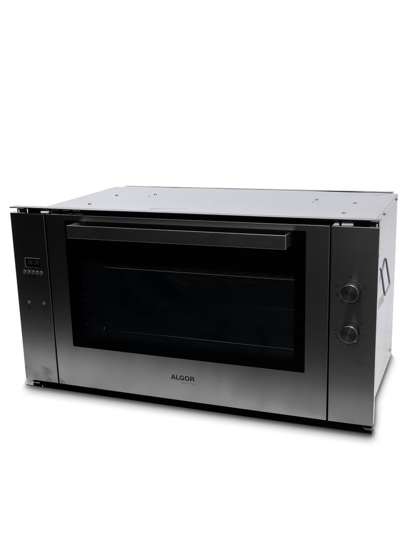 ALGOR Algor Electric Built-in Oven, 9 Functions, 90 Cm, 110 L, Interior Lighting, Timer, Italy, Steel - AL-OD99EX  - Image 1