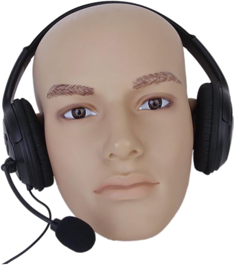 Stereo Gaming Headset with Microphone Volume Control Black Double Earpiece - Image 1