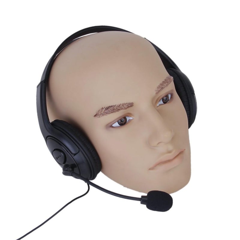 Stereo Gaming Headset with Microphone Volume Control Black Double Earpiece - Image 4