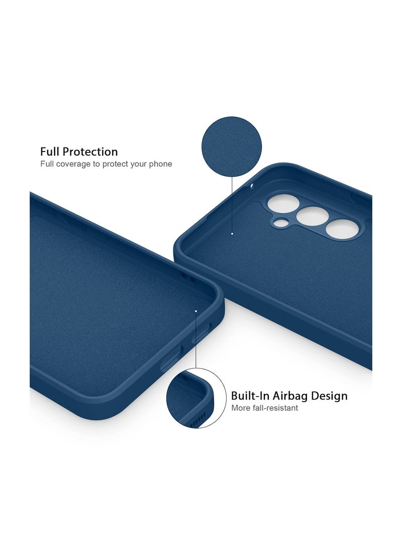 Wtech Soft Liquid Silicone Case Cover For Samsung Galaxy S24+ / S24 Plus 5G 2024 Navy Blue - Image 3