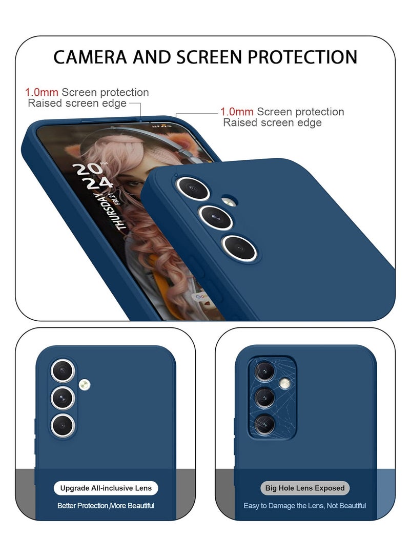 Wtech Soft Liquid Silicone Case Cover For Samsung Galaxy S24+ / S24 Plus 5G 2024 Navy Blue - Image 2