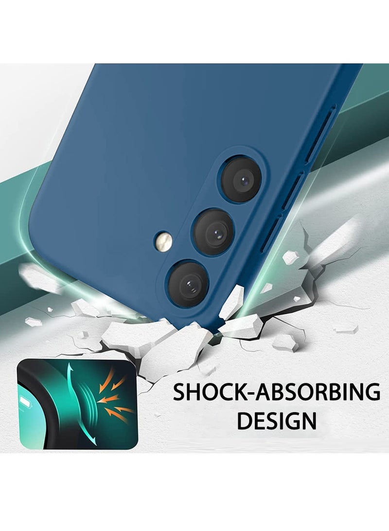 Wtech Soft Liquid Silicone Case Cover For Samsung Galaxy S24+ / S24 Plus 5G 2024 Navy Blue - Image 5